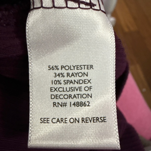 Torrid Super Soft Tank Lace Trim Maroon/Burgandy Size 5 Women’s Comfortable - Picture 6 of 6